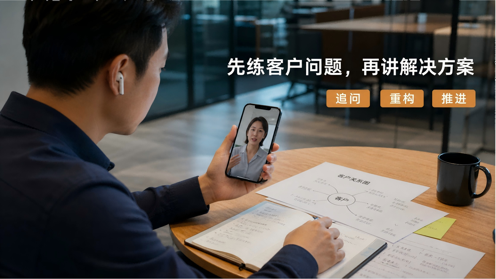 B2B销售讲方案不缺功能，真正缺的是把AI陪练用于客户业务共创