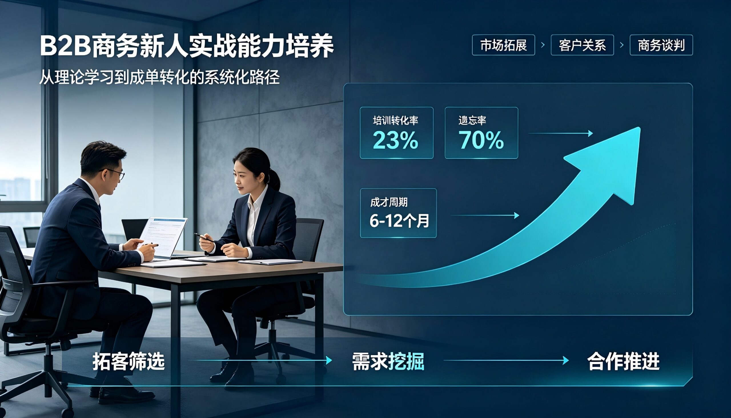 还原项目沟通环节，AI Roleplay沟通训练提升B2B商务顾问需求挖掘